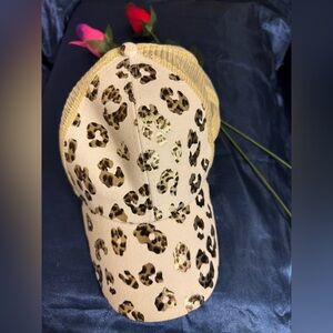 Leopard Print Tan Women's Hat